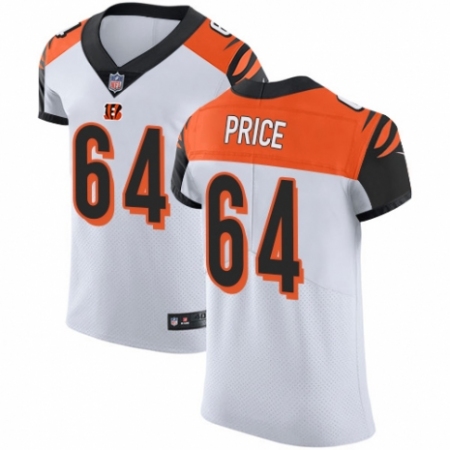 Latest  Mens Cincinnati Bengals #64 Billy Price White Vapor Untouchable Elite Player NFL Jersey