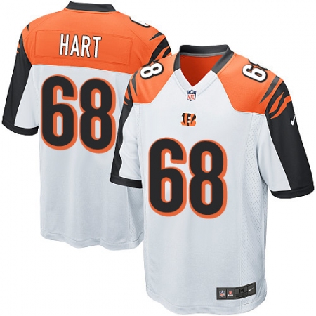 Latest  Mens Cincinnati Bengals #68 Bobby Hart Game White NFL Jersey