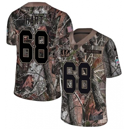 Latest  Mens Cincinnati Bengals #68 Bobby Hart Limited Camo Rush Realtree NFL Jersey