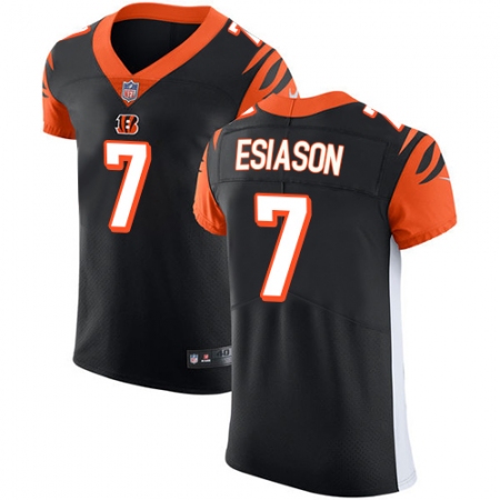 Best  Mens Cincinnati Bengals #7 Boomer Esiason Black Team Color Vapor Untouchable Elite Player NFL Jersey