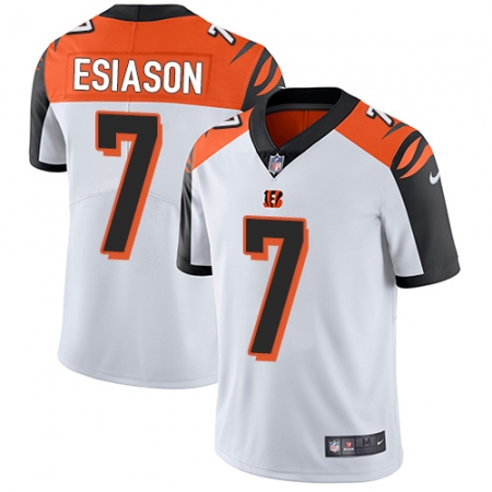 Top  Mens Cincinnati Bengals #7 Boomer Esiason Vapor Untouchable Limited White NFL Jersey