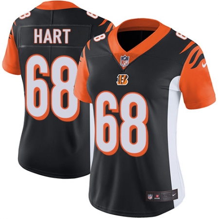Latest  Womens Cincinnati Bengals #68 Bobby Hart Black Team Color Vapor Untouchable Limited Player NFL Jersey