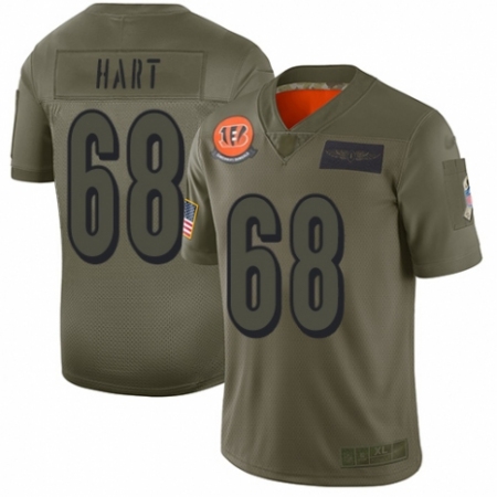 Latest Youth Cincinnati Bengals #68 Bobby Hart Limited Camo 2019 Salute to Service Football Jersey