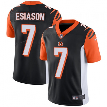 Best  Youth Cincinnati Bengals #7 Boomer Esiason Vapor Untouchable Limited Black Team Color NFL Jersey