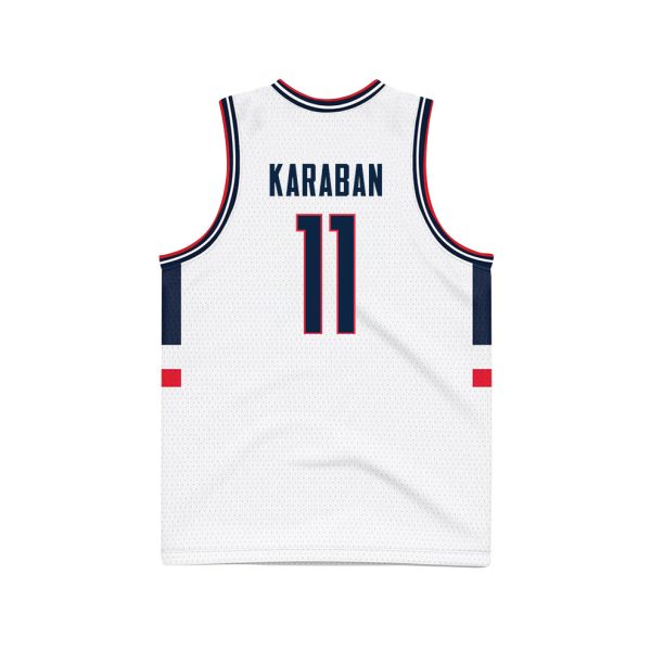 Alex Karaban 11 UConn Huskies 2024 National Champions Patch Men's Basketball - Unisex Jersey - Image 3