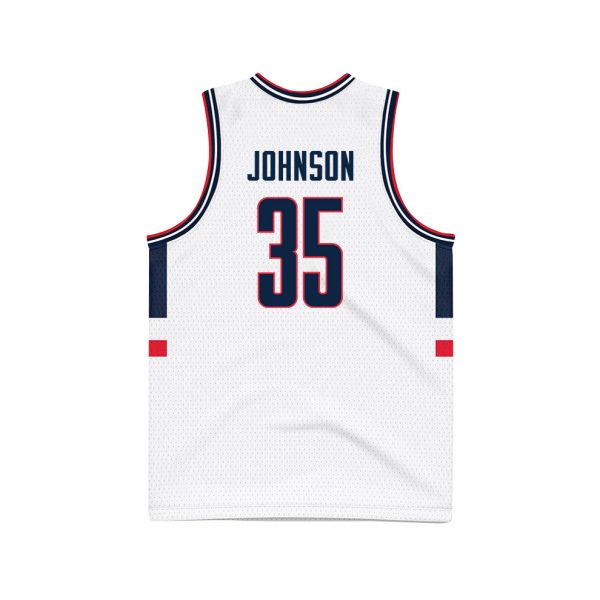 Samson Johnson 35 UConn Huskies 2024 National Champions Patch Men's Basketball - Unisex Jersey - Image 3