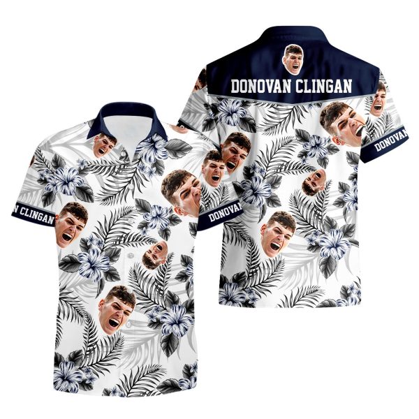 Cheap Donovan Clingan 32 UConn Huskies 2024 Men's Basketball - Hawaiian Shirt Printed