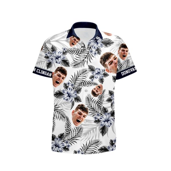 Cheap Donovan Clingan 32 UConn Huskies 2024 Men's Basketball - Hawaiian Shirt Printed - Image 2