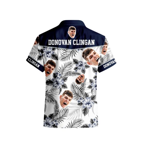 Cheap Donovan Clingan 32 UConn Huskies 2024 Men's Basketball - Hawaiian Shirt Printed - Image 3