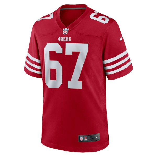 Isaac Alarcon 67 San Francisco 49ers Team Game Scarlet Men Jersey Online - Image 2