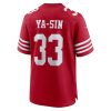 Rock Ya-Sin 33 San Francisco 49ers Team Game Scarlet Men Jersey Online - Image 3