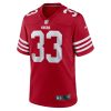 Rock Ya-Sin 33 San Francisco 49ers Team Game Scarlet Men Jersey Online - Image 2