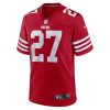 Ji'Ayir Brown 27 San Francisco 49ers Game Scarlet Men Jersey - Image 2