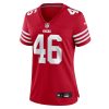 Taybor Pepper 46 San Francisco 49ers Scarlet Women's Game Jersey For Sale - Image 2