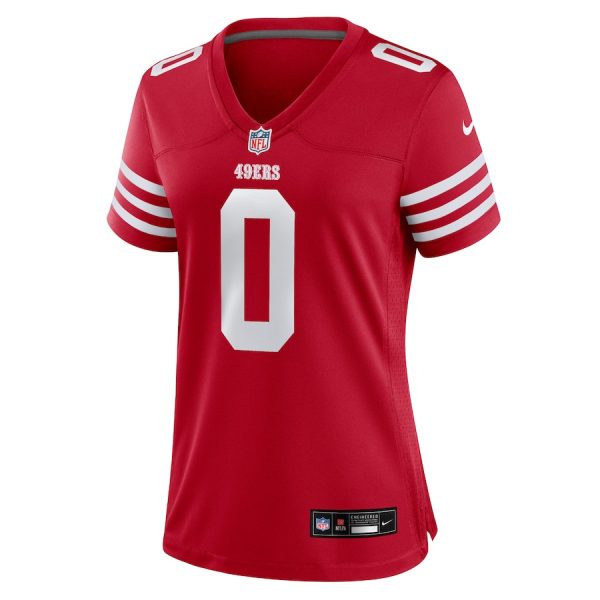 Renardo Green 0 San Francisco 49ers Women's Game Jersey - Scarlet - Image 2