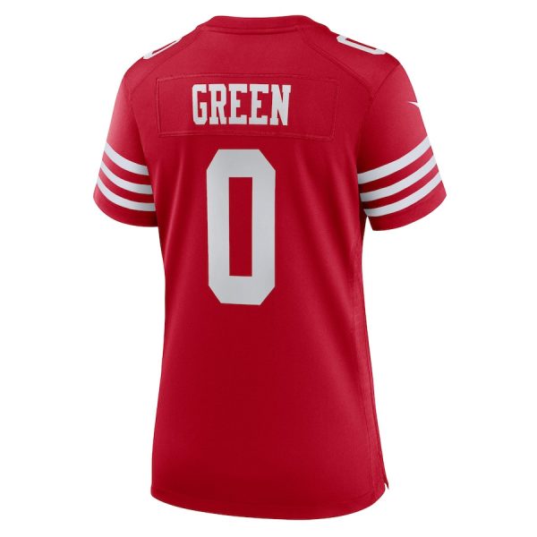 Renardo Green 0 San Francisco 49ers Women's Game Jersey - Scarlet - Image 3