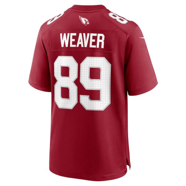 Xavier Weaver 89 Arizona Cardinals Team Game Men Jersey Cheap- Cardinal - Image 3