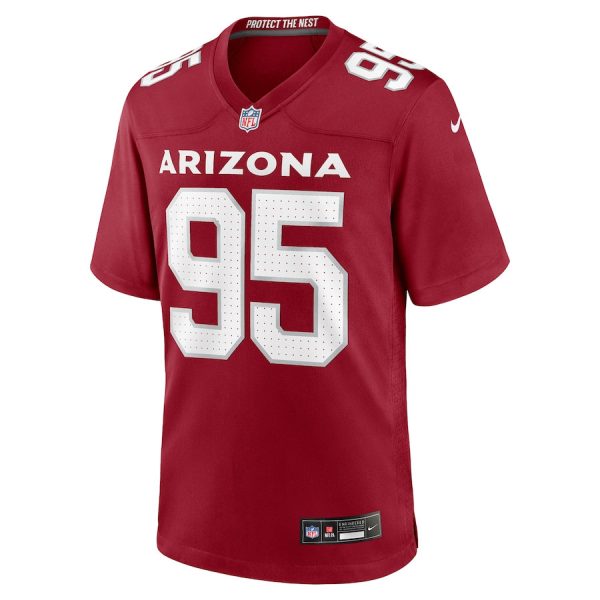 Khyiris Tonga 95 Arizona Cardinals Team Game Men Jersey Cheap- Cardinal - Image 2