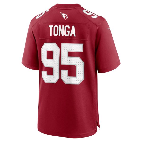 Khyiris Tonga 95 Arizona Cardinals Team Game Men Jersey Cheap- Cardinal - Image 3
