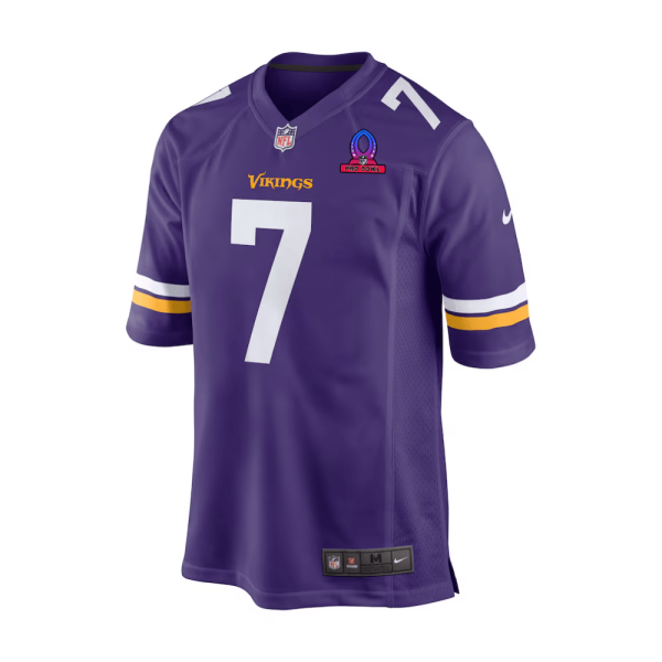 Byron Murphy Jr. 7 Baltimore Ravens 2025 Pro Bowl Patch Game Men Jersey - Purple - Image 2