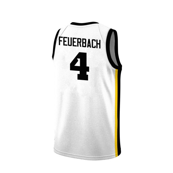Kylie Feuerbach 4 Iowa Hawkeyes 2024 Final Four Patch Women's Basketball Jersey - Unisex Jersey - Image 4