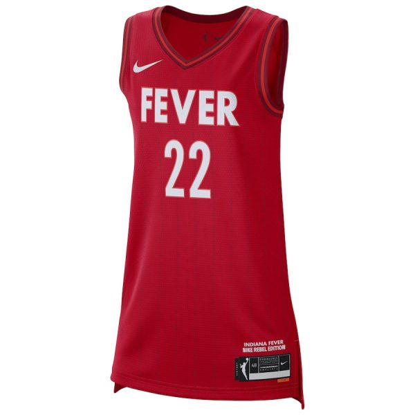 Caitlin Clark 22 Indiana Fever 2024 WNBA Draft Rebel Edition Victory Unisex Jersey - Red - Image 2