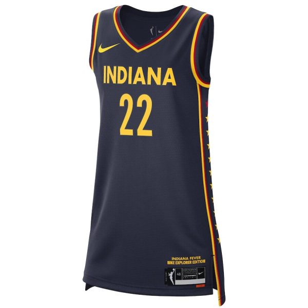 Caitlin Clark 22 Signed Indiana Fever 2024 WNBA Draft Rebel Edition Unisex Jersey - Navy - Image 3