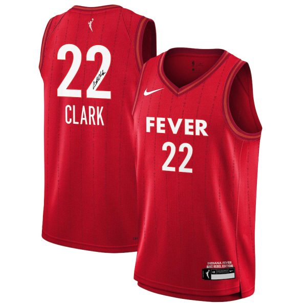 Caitlin Clark 22 Signed Indiana Fever 2024 WNBA Draft Jersey - Unisex Jersey - Red