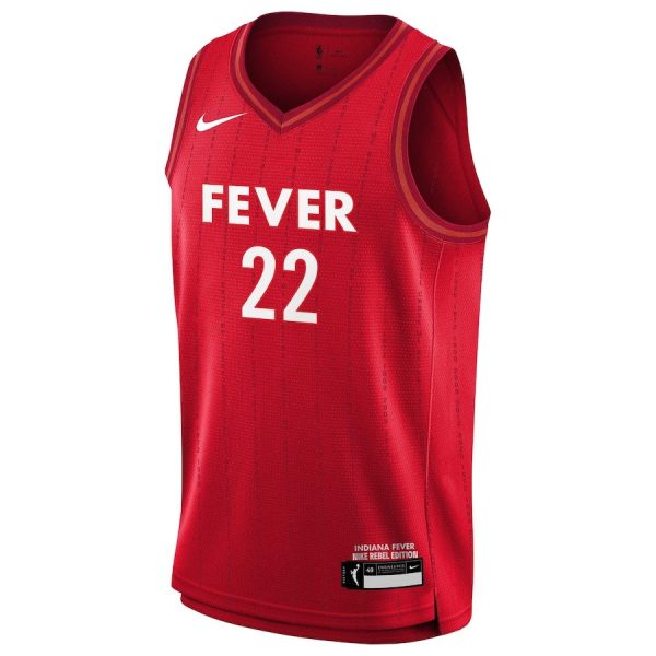 Caitlin Clark 22 Signed Indiana Fever 2024 WNBA Draft Jersey - Unisex Jersey - Red - Image 3