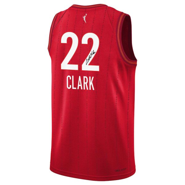 Caitlin Clark 22 Signed Indiana Fever 2024 WNBA Draft Jersey - Unisex Jersey - Red - Image 2