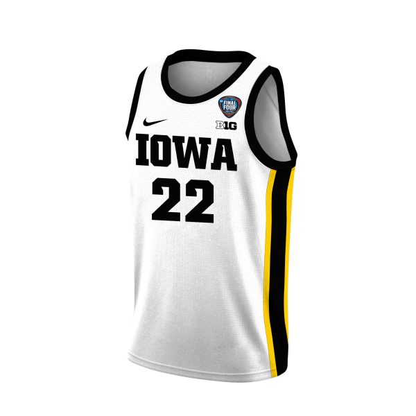 Caitlin Clark 22 Iowa Hawkeyes 2024 Basketball Jersey Graphic Pattern V2 - White - Image 3
