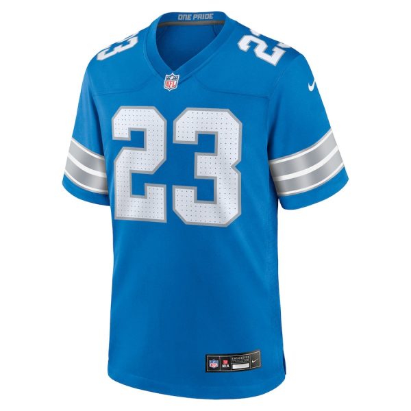 Rock Ya-Sin 23 Detroit Lions Team Game Men Jersey - Blue - Image 2