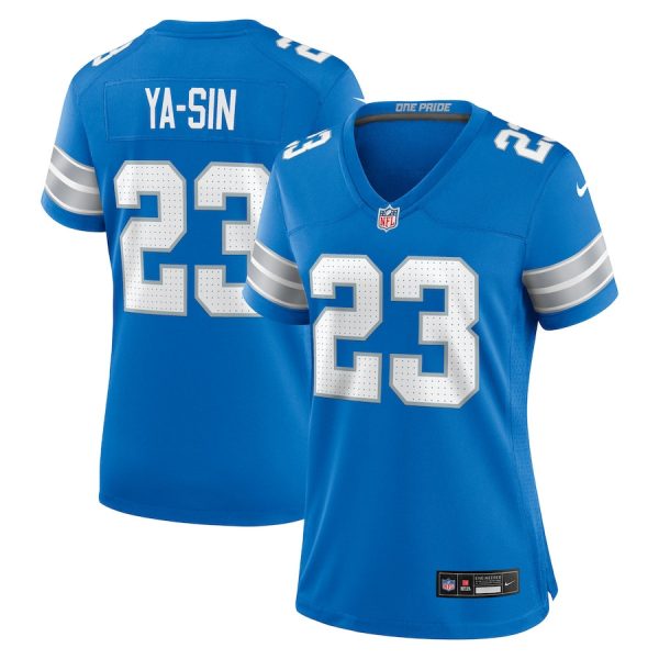 Rock Ya-Sin 23 Detroit Lions Women's Team Game Jersey - Blue