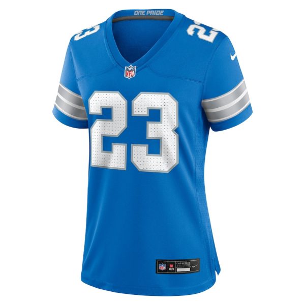 Rock Ya-Sin 23 Detroit Lions Women's Team Game Jersey - Blue - Image 2