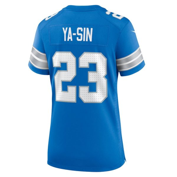 Rock Ya-Sin 23 Detroit Lions Women's Team Game Jersey - Blue - Image 3