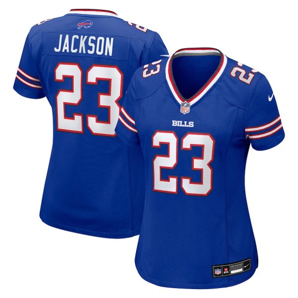 Dane Jackson 23 Buffalo Bills Women's Team Game Jersey - Royal