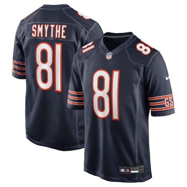 Durham Smythe 81 Chicago Bears Team Game Men Jersey - Navy