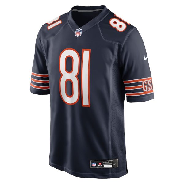 Durham Smythe 81 Chicago Bears Team Game Men Jersey - Navy - Image 2