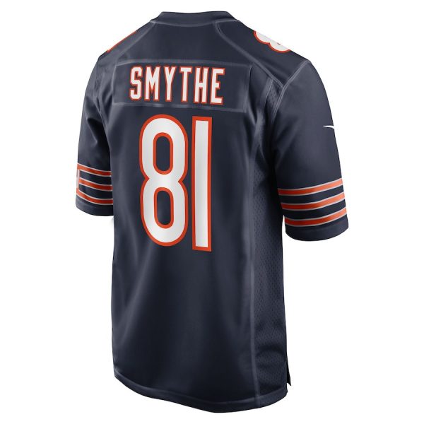 Durham Smythe 81 Chicago Bears Team Game Men Jersey - Navy - Image 3