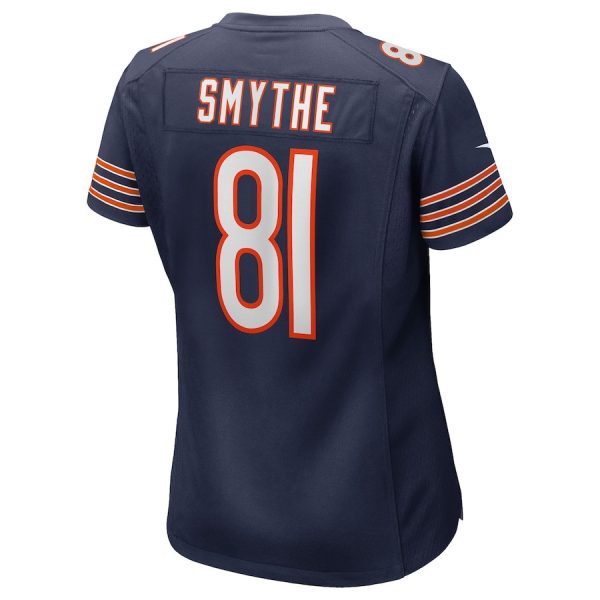 Durham Smythe 81 Chicago Bears Women's Team Game Jersey - Navy - Image 3