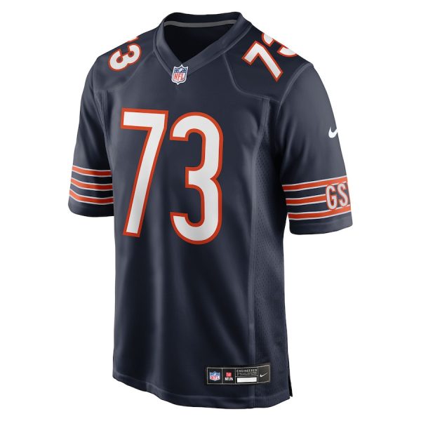 Jonah Jackson 73 Chicago Bears Team Game Men Jersey - Navy - Image 2