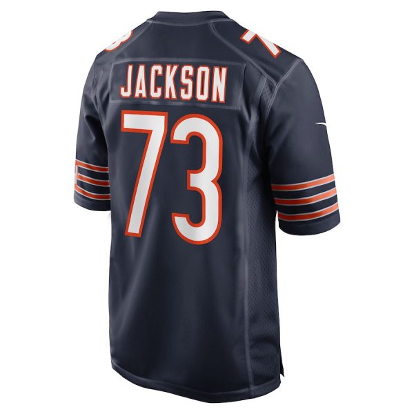Jonah Jackson 73 Chicago Bears Team Game Men Jersey - Navy - Image 3