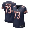 Jonah Jackson 73 Chicago Bears Women's Team Game Jersey - Navy