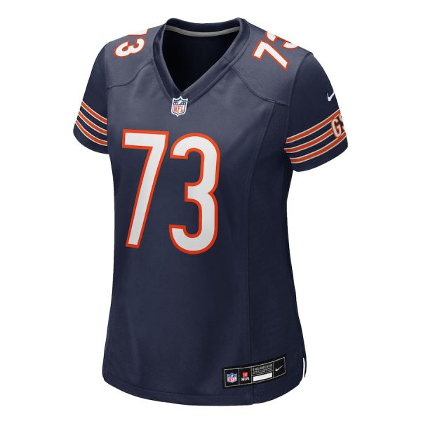 Jonah Jackson 73 Chicago Bears Women's Team Game Jersey - Navy - Image 2