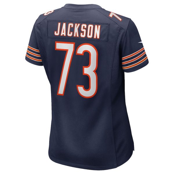 Jonah Jackson 73 Chicago Bears Women's Team Game Jersey - Navy - Image 3
