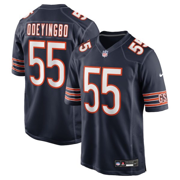 Dayo Odeyingbo 55 Chicago Bears Team Game Men Jersey - Navy
