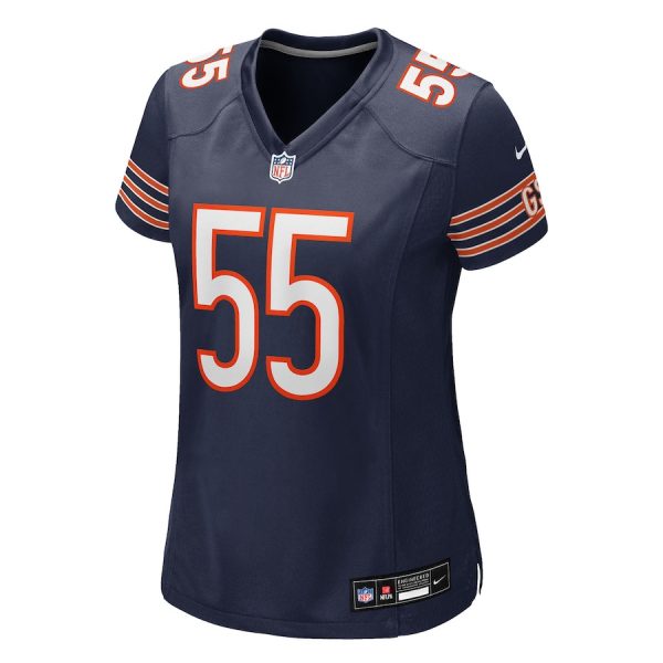 Dayo Odeyingbo 55 Chicago Bears Women's Team Game Jersey - Navy - Image 2