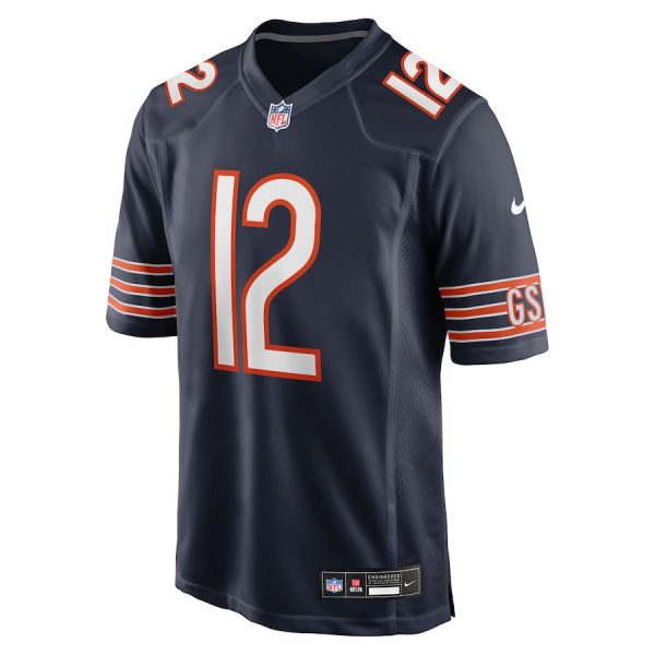 Devin Duvernay 12 Chicago Bears Team Game Men Jersey - Navy - Image 2