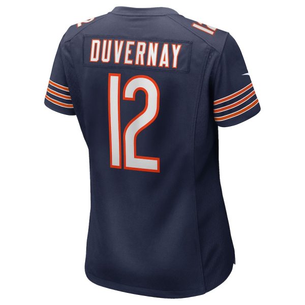Devin Duvernay 12 Chicago Bears Women's Team Game Jersey - Navy - Image 3
