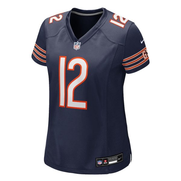 Devin Duvernay 12 Chicago Bears Women's Team Game Jersey - Navy - Image 2